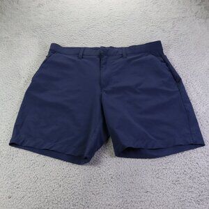 Fabletics The Only Short Mens 34 Blue Chino Performance Athletic Preppy Stretch